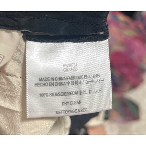 BCBGMAXAZRIA Silk Romantic Lace front blouse Y2K sz L - Picture 10 of 10